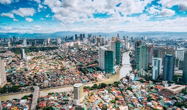 Makati skyline metro manila Philippines